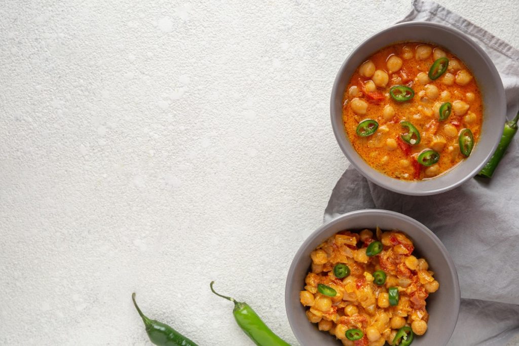 Gastronomia Vegetariana, Curry de Grão-de-Bico